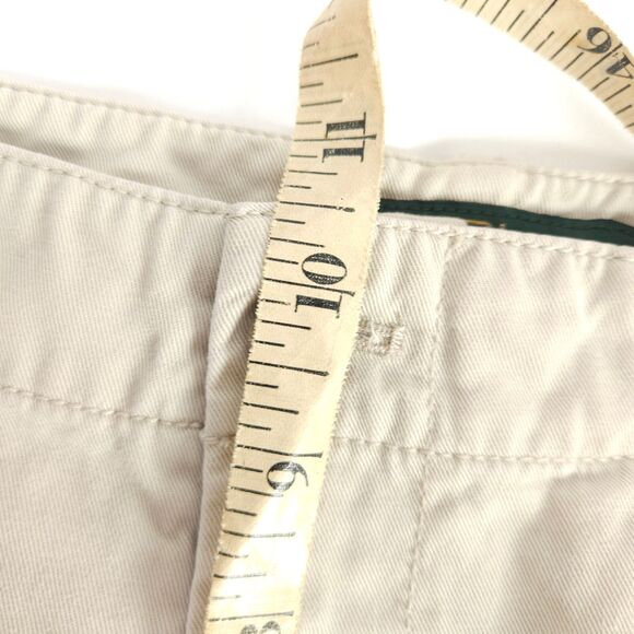 Lauren Ralph Lauren Jeans Co Womens 12 35x8 Cream Flat Front Chino Khaki Shorts - Picture 6 of 7
